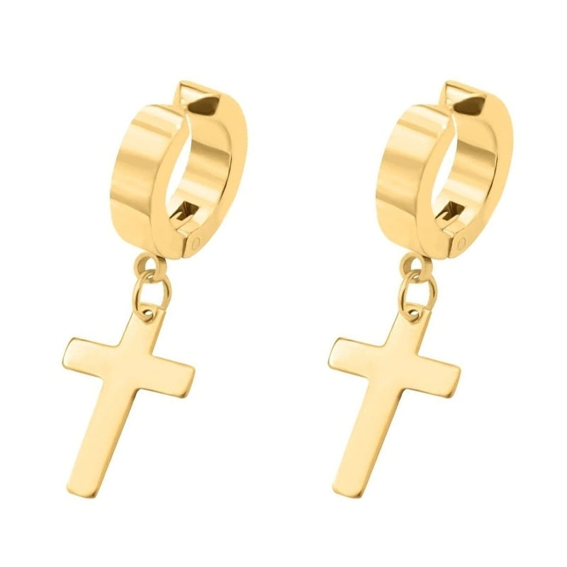 Cross earring sale clip on